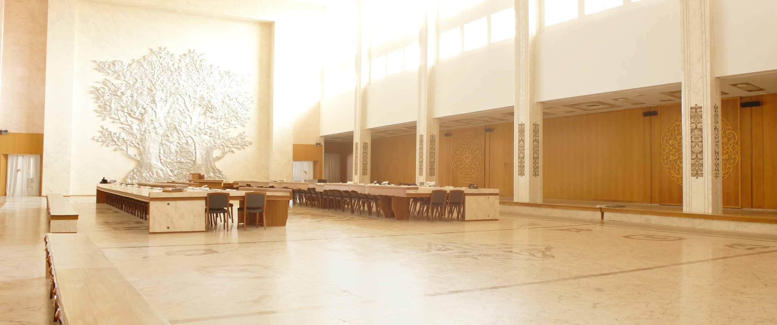 The hearing hall